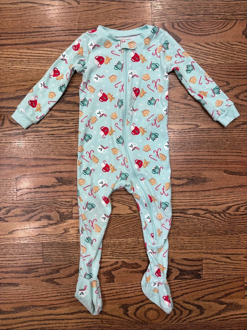 Janie & Jack baby winter Holiday Footed One-Piece Pajamas Size 18-24M